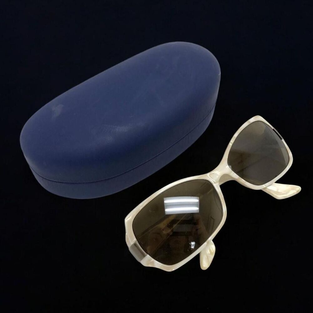 ProDesign Denmark 8604 White Marbled Frame Sunglasses with Blue Carrying Case - Picture 2 of 8